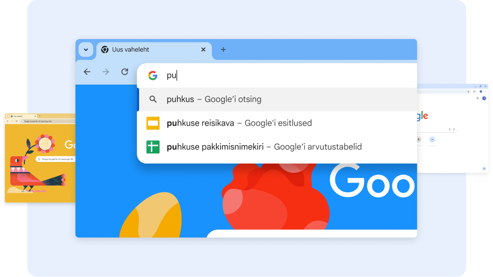 Otsing „pu“ kuvab puhkuse dokumendid, seejärel avab otsetee Arvutustabelid puudutamine puhkuse pakkimisnimekirja arvutustabeli.